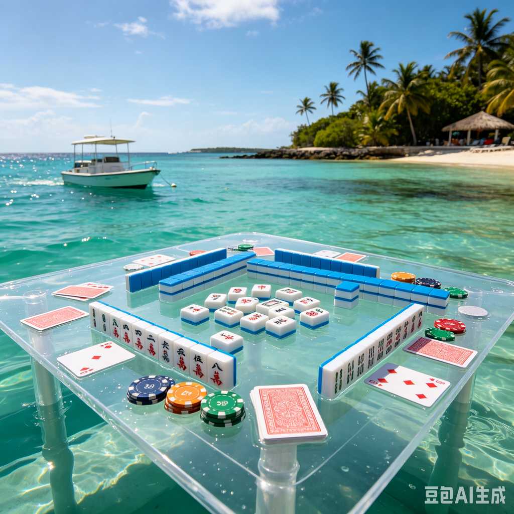 transparent mini mahjong set